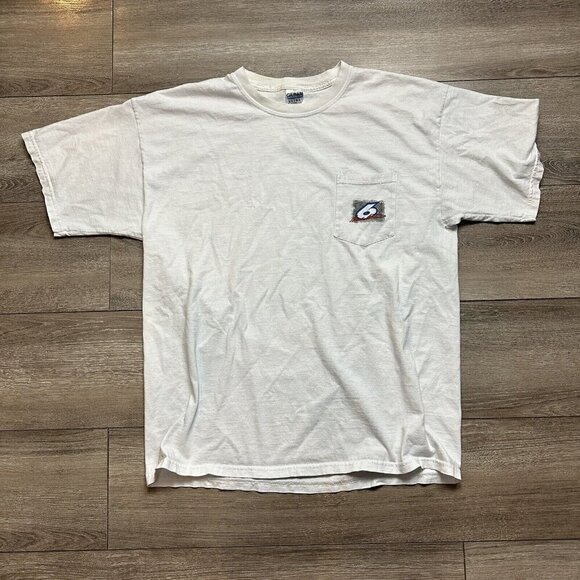 Nascar Mark Martin Salute to You Pocket Shirt Size XL White Y2K READ - Picture 2 of 8